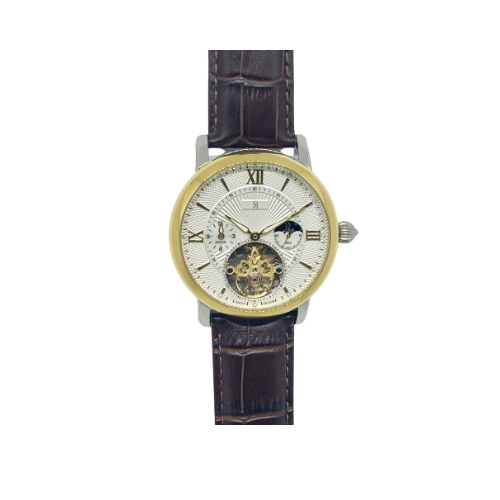 Munity Brown Leather Skeleton Men